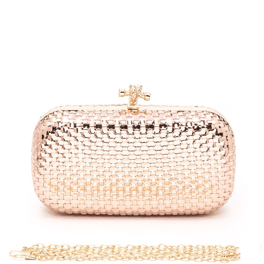 New Gorgeous Box Clutch W/Strap